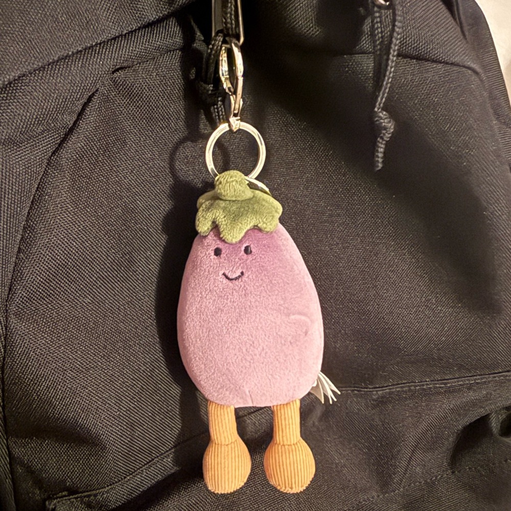 Jellycat Eggplant Keychain